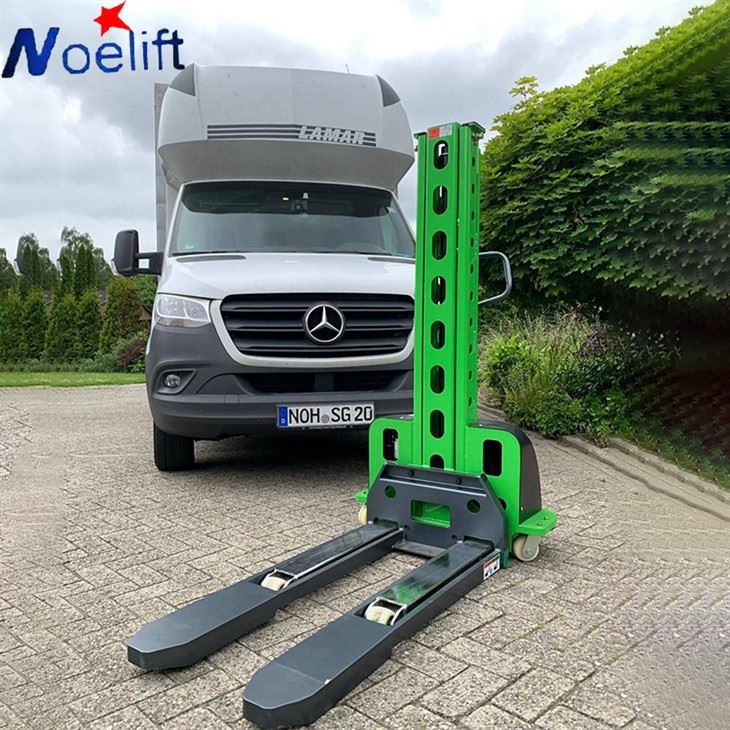 Electric Self Loading Lift Stacker Forklift